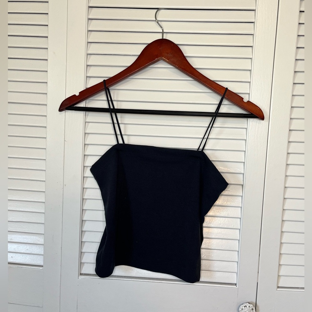 American Eagle Outfitters Dark Navy Crop Camisole